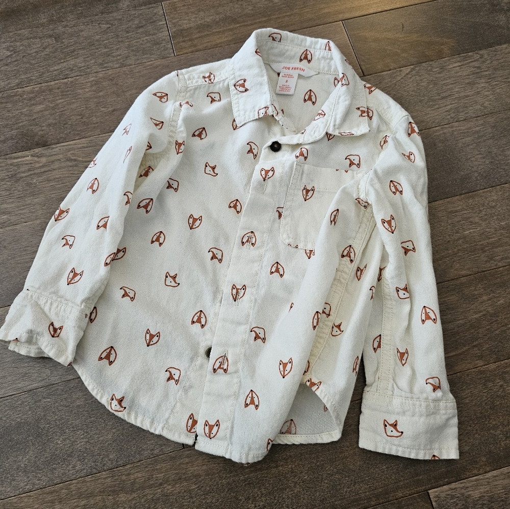 3/$15 toddler fox shirt